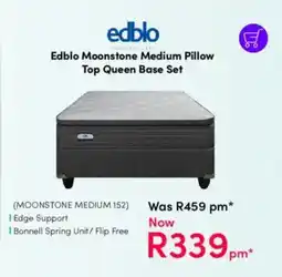Teljoy Edblo Moonstone Medium Pillow Top Queen Base Set offer