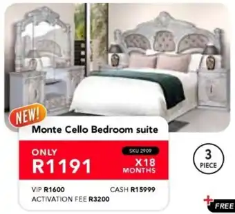 Astra Furnishers Monte Cello Bedroom suite offer
