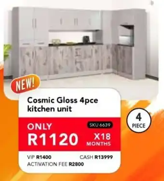 Astra Furnishers Cosmic Gloss kitchen unit offer