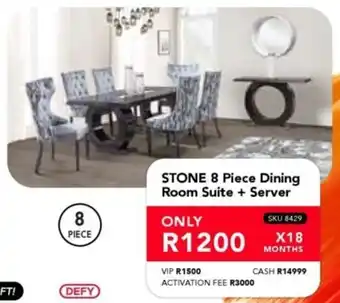 Astra Furnishers STONE Dining Room Suite + Server offer