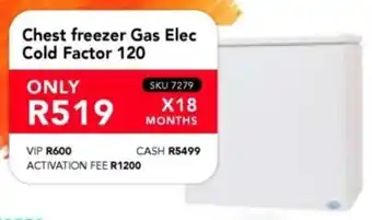 Astra Furnishers Chest freezer Gas Elec Cold Factor 120 offer