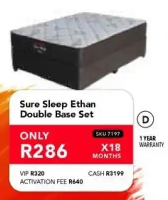 Astra Furnishers Sure Sleep Ethan Double Base Set offer