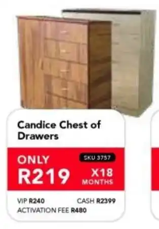 Astra Furnishers Candice Chest of Drawers offer