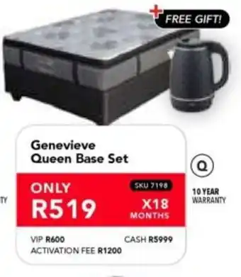 Astra Furnishers Genevieve Queen Base Set offer
