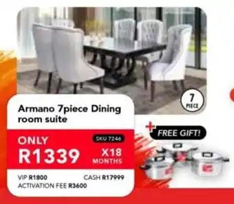Astra Furnishers Armano Dining room suite offer