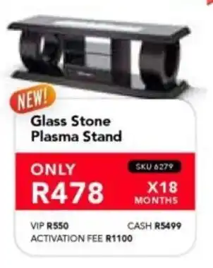Astra Furnishers Glass Stone Plasma Stand offer