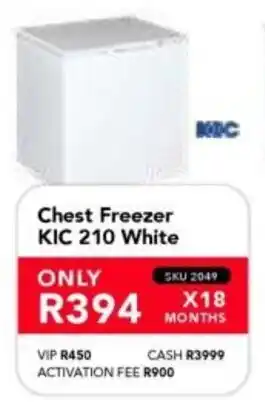 Astra Furnishers KIC Chest Freezer 210 White offer