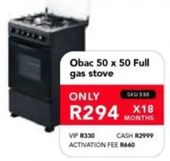 Astra Furnishers Obac 50 x 50 Full gas stove offer