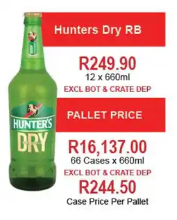 Johnny's Liquor Hypermarket Hunters Dry RB offer
