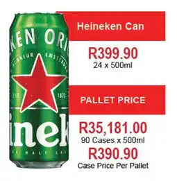 Johnny's Liquor Hypermarket Heineken Can offer