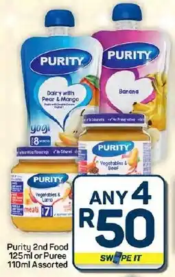 Pick n Pay Hypermarket Purity 2nd Food or Puree Assorted offer