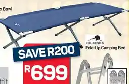Pick n Pay Hypermarket BLUE MOUNTAIN Fold-Up Camping Bed offer