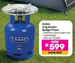 Game Cadac Empty Budget Pack offer