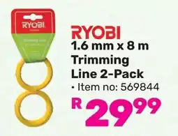 Game RYOBI Trimming Line offer