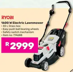 Game RYOBI 1600 W Electric Lawnmower offer