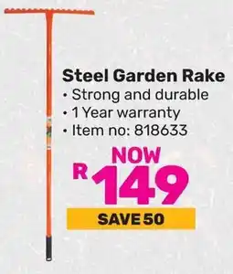 Game Garden Master Steel Garden Rake offer