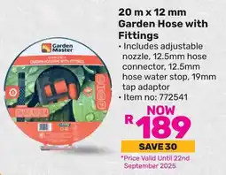 Game Garden Master Garden Hose with Fittings offer