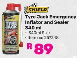 Game Shield Tyre Jack Emergency Inflator and Sealer offer