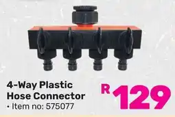 Game Garden Master 4-Way Plastic Hose Connector offer