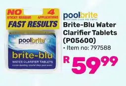 Game Poolbrite Brite-Blu Water Clarifier Tablets offer