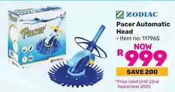 Game ZODIAC Pacer Automatic Head offer