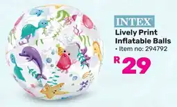 Game INTEX Lively Print Inflatable Balls offer