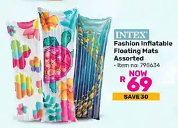 Game INTEX Fashion Inflatable Floating Mats Assorted offer