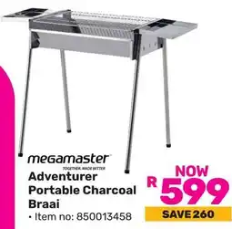 Game Megamaster Adventurer Portable Charcoal Braai offer