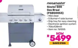 Game Megamaster Sizzler 500 Gas Braai offer