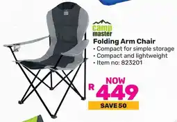 Game Camp Master Folding Arm Chair offer