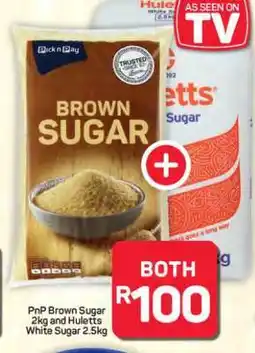 Pick n Pay Hypermarket PnP Brown Sugar 2kg and Huletts White Sugar 2.5kg offer