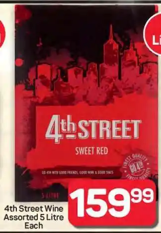 Pick n Pay Hypermarket 4th Street Wine Assorted 5 Litre offer