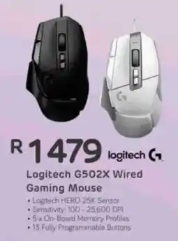 Computer Mania Logitech G502X Wired Gaming Mouse offer