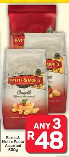 Pick n Pay Hypermarket Fattis & Moni's Pasta Assorted 500g offer