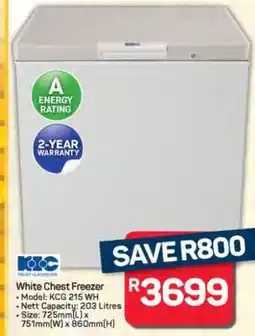 Pick n Pay Hypermarket White Chest Freezer offer