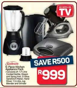 Pick n Pay Hypermarket Sunbeam 6-Piece Kitchen Appliance Pack offer