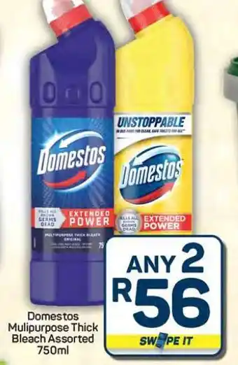 Pick n Pay Hypermarket Domestos Multipurpose Thick Bleach Assorted 750ml offer