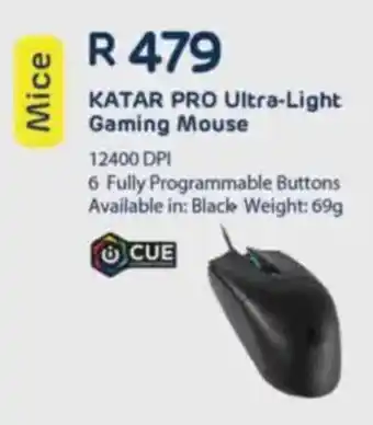 Computer Mania Corsair KATAR PRO Ultra-Light Gaming Mouse offer