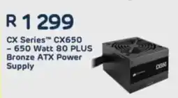 Computer Mania Corsair CX Series CX650-650 Watt 80 PLUS Bronze ATX Power Supply offer