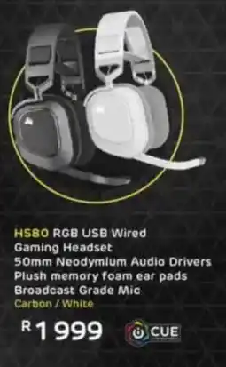 Computer Mania Corsair H580 RGB USB Wired Gaming Headset offer