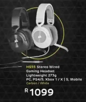 Computer Mania Corsair HS55 Stereo Wired Gaming Headset offer