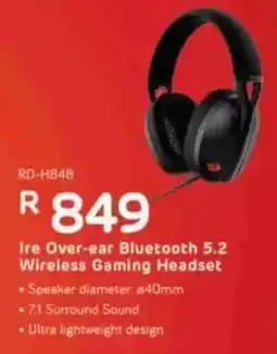 Computer Mania REDRAGON Ire Over-ear Bluetooth 5.2 Wireless Gaming Headset offer