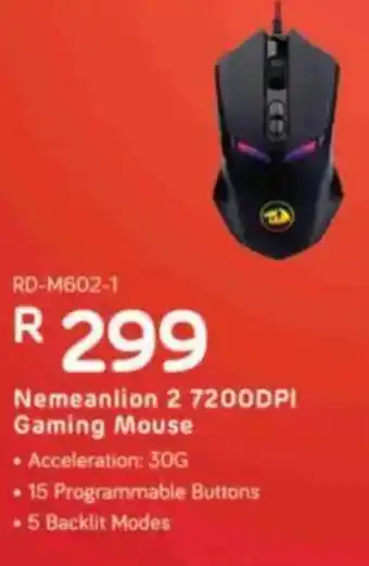 Computer Mania REDRAGON Nemeanlion 2 7200DPI Gaming Mouse offer