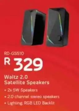 Computer Mania REDRAGON Waltz 2.0 Satellite Speakers offer