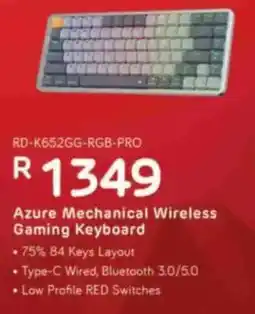 Computer Mania REDRAGON Azure Mechanical Wireless Gaming Keyboard offer