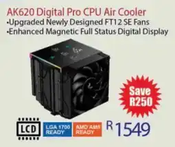 Computer Mania Deepcool AK620 Digital Pro CPU Air Cooler offer