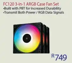 Computer Mania Deepcool FC120 3-in-1 ARGB Case Fan Set offer