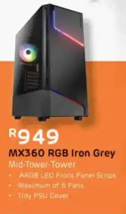 Computer Mania Cougar MX360 RGB Iron Grey offer