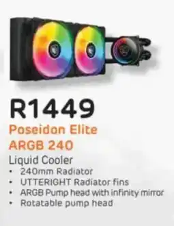 Computer Mania Cougar Poseidon Elite ARGB 240 Liquid Cooler offer