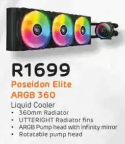 Computer Mania Cougar Poseidon Elite ARGB 360 Liquid Cooler offer